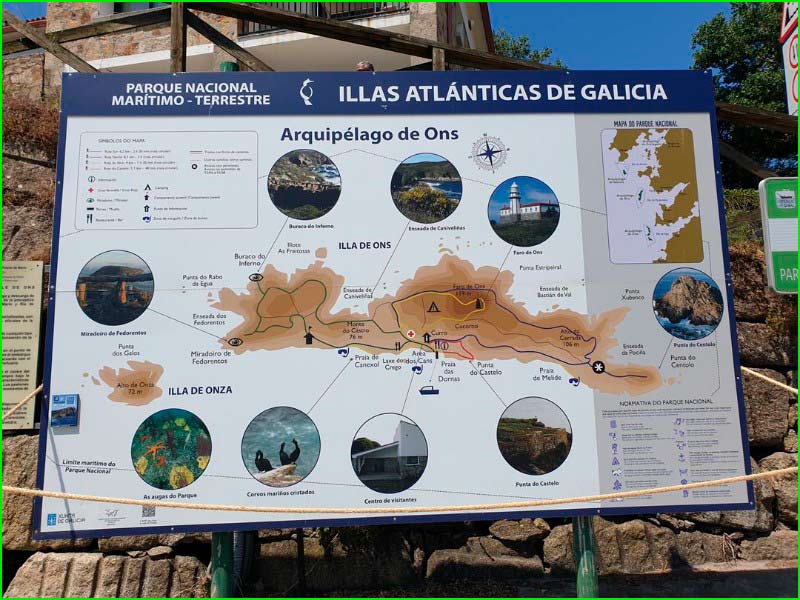 ruta A Illa de Ons en Pontevedra