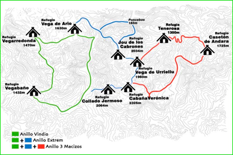 ruta Anillo Vindio Etapa 2: Vegarredonda - Vegabaño en Asturias, Cantabria, León