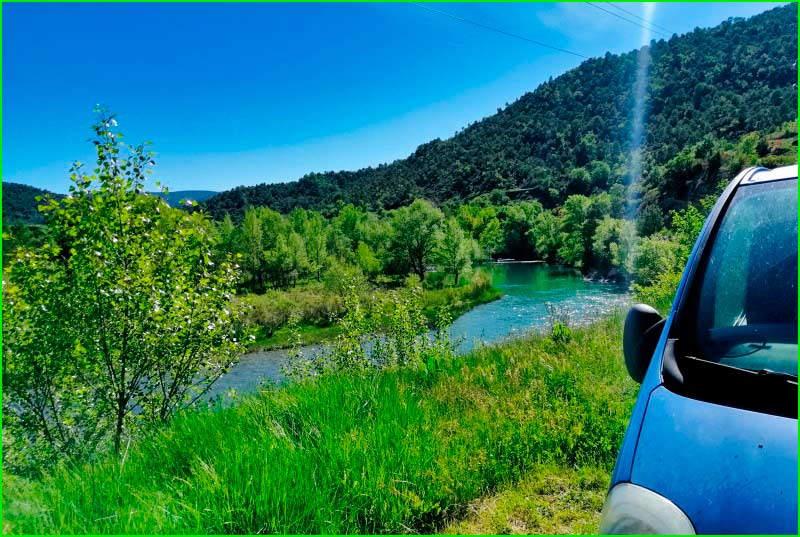 track Anzánigo - Javierrelatre - Río Gallego en Huesca