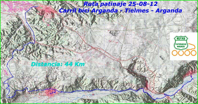 track Arganda - Laguna de Miralrío vía Carril Bici Arganda - La Poveda en Madrid