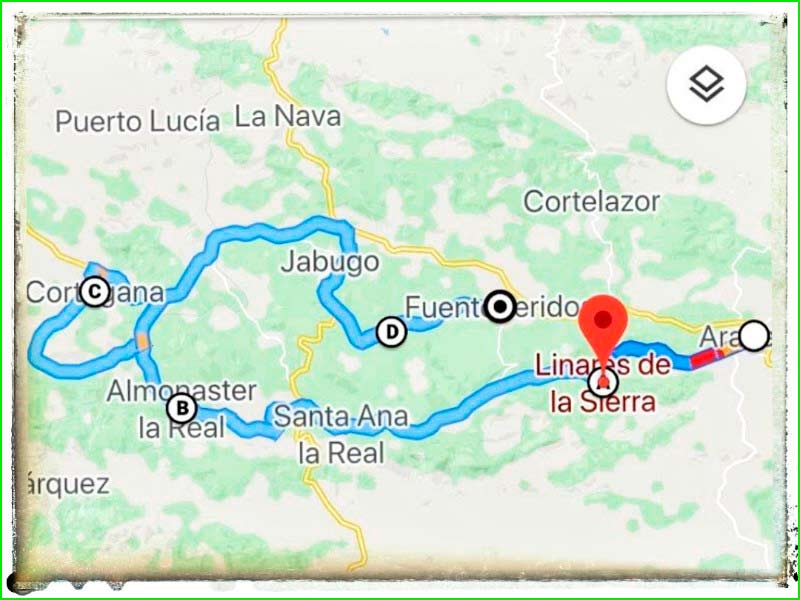 ruta Aroche - Cortegana en Huelva