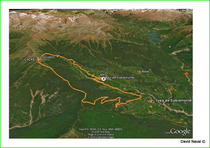 track Aso de Sobremonte - Pico Lucas - Punta D'Icún - Peña Gabacha - Zerruza en Huesca