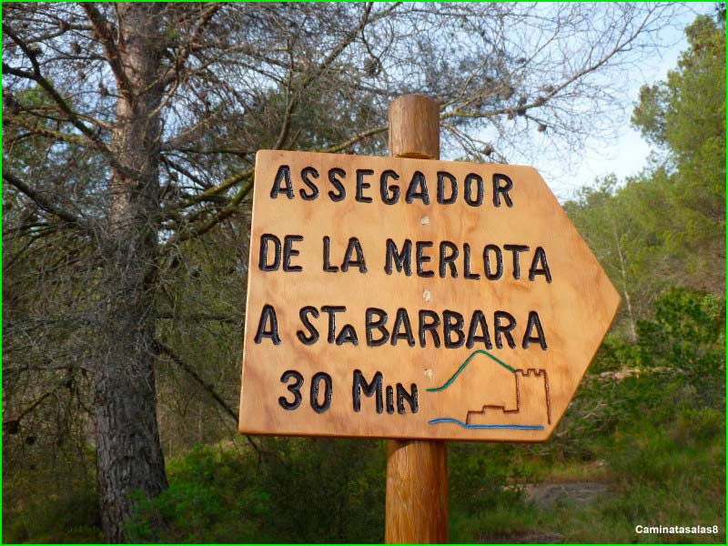 ruta Assegador de la Merlota - Ermita de Santa Bárbara - El Montí en Castellón