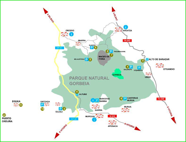 ruta Axkorrigan - Lekanda en Vizcaya