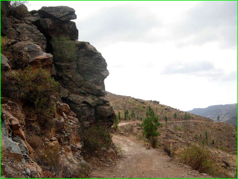 ruta Ayagaures - Degollada del Gigante - Montaña de la Palmita en Las Palmas