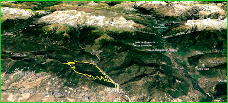 track Badaguas - Pico Bolas - Espuéndolas - Lerés en Huesca