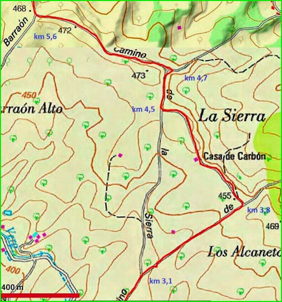 track Barbastro - Cregenzán en Huesca