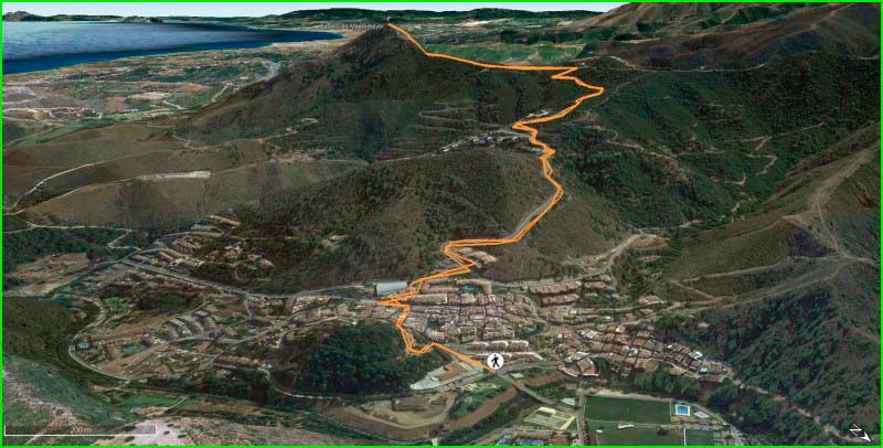 track Benahavís - Puerto Velate - Cañada de la Mora en Málaga