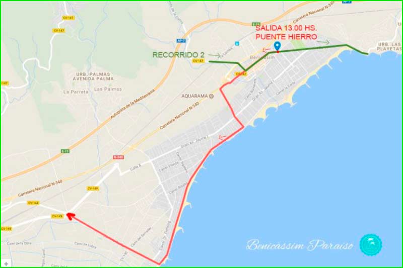 ruta Benicàssim - Deltebre en Castellón