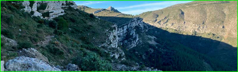 ruta Benigembla - Penya Blanca - Senda Penya L'Altar en Alicante