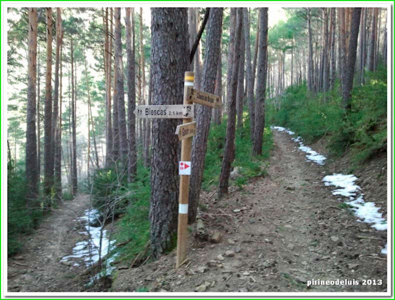 track Biescas - Casita de Brujas en Huesca