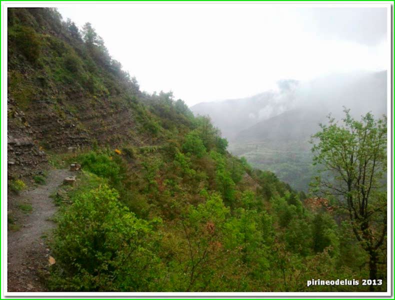 track Biescas - Orós Alto - Erata - Yéseros en Huesca