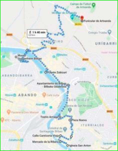 ruta Bilbao Circular en Vizcaya