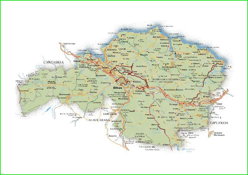 track Bilbao - Durango - Otxandio en Vizcaya