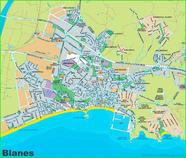ruta por Blanes, Provincia de Gerona