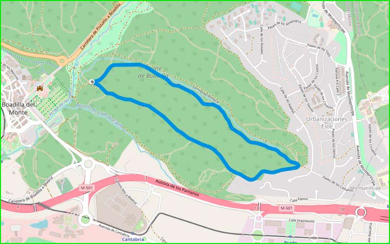 ruta por Boadilla del Monte, Comunidad de Madrid