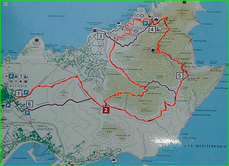 ruta Bonaire - Sa Talaia Vella en Baleares