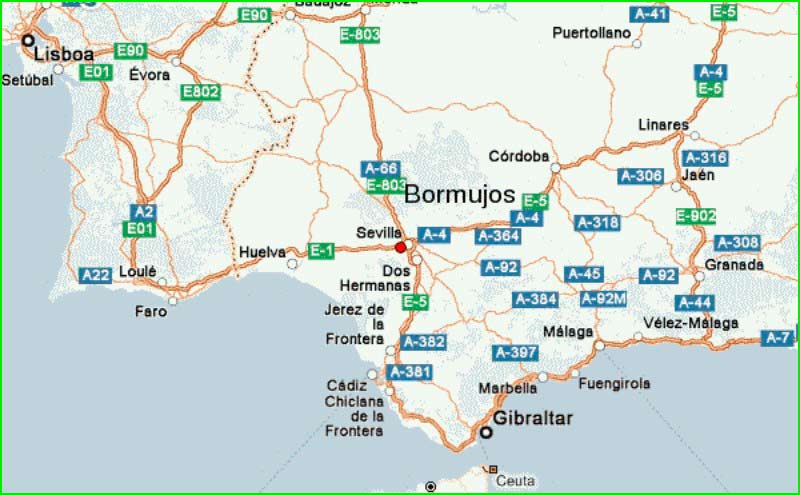 track Bormujos - Mairena del Aljarafe - La Algaba - Santiponce - Camas en Sevilla