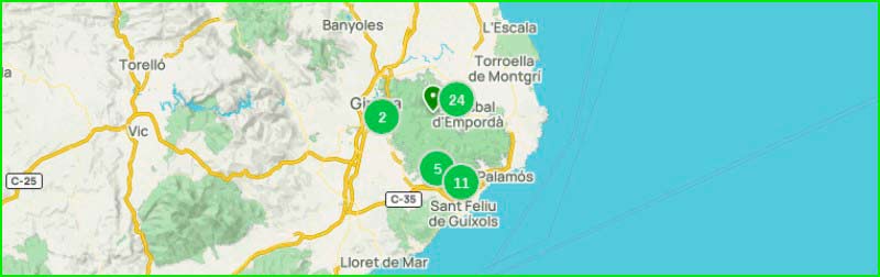 track Bosc de Mas Reixac de Bell-lloc en Gerona