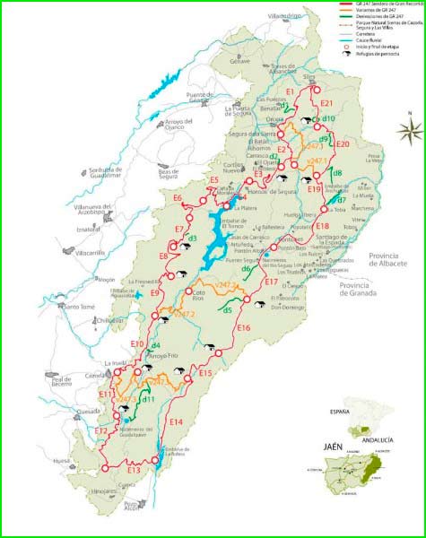 ruta Bosques del Sur Variante 1 Etapa 2 en Jaén