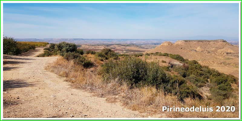 track Brujas desde Binaced en Huesca