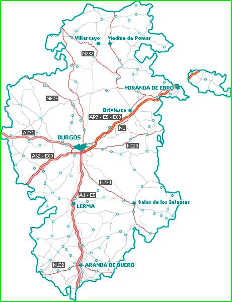 ruta Burgos - Villarmero en Burgos