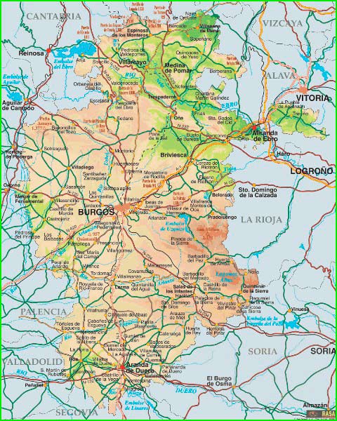 ruta por Burgos, Provincia de Burgos