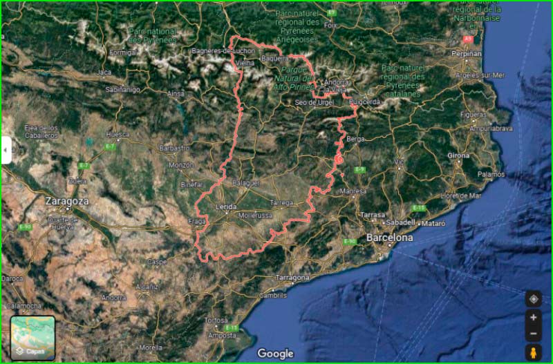 ruta por Tremp, Provincia de Lérida