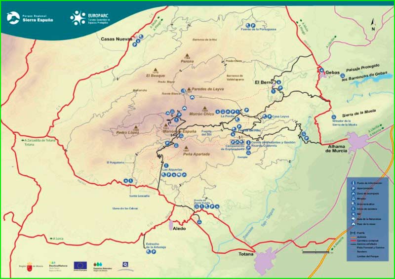 track Cabezo del Murciano - Senda de la Acequia Carrasquilla en Murcia