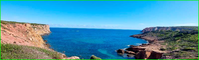 ruta Cala Morell - Cala Fontanelles - Platja des Tancat en Baleares