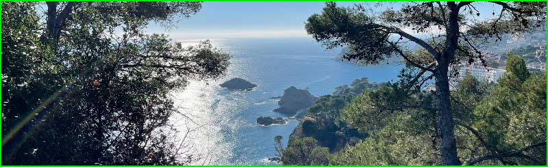 ruta Cala Pola - Cala Bona - Tossa de Mar vía Camí de Ronda en Gerona