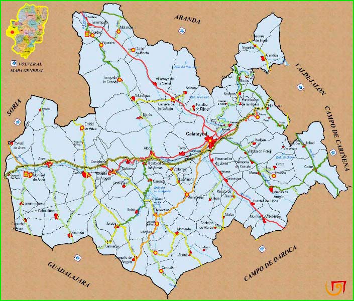 track Calatayud - Puentepelo - Terrer en Zaragoza