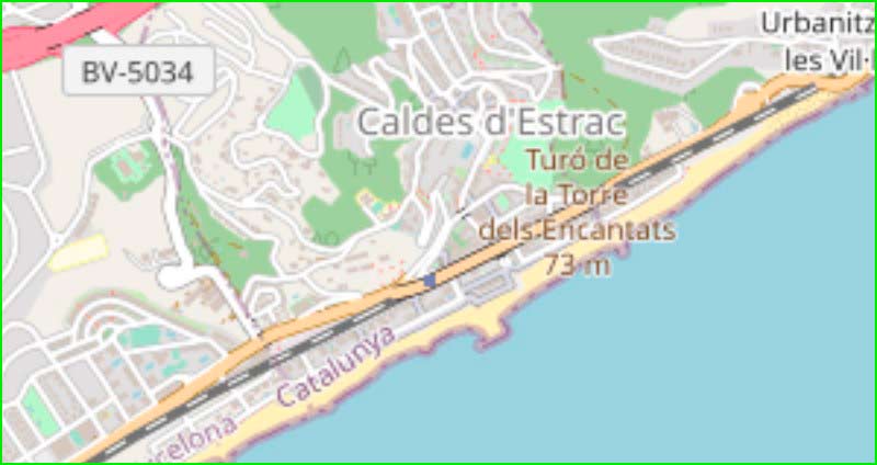 track Caldes d'Estrac - Sant Andreu de Llavaneres - Platja les Barques en Barcelona