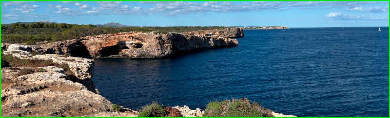 ruta Caló des Corral - Cala Ferrera - Cala sa Nau en Baleares