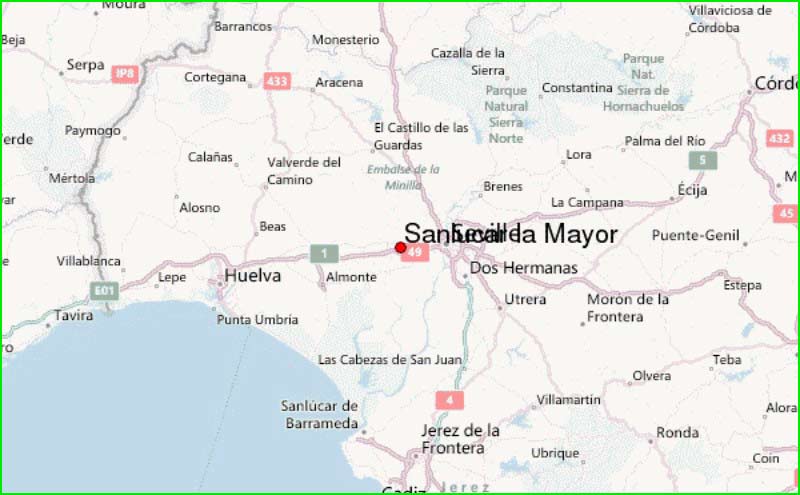 ruta Camas - Sanlúcar la Mayor - La Palma del Condado en Sevilla