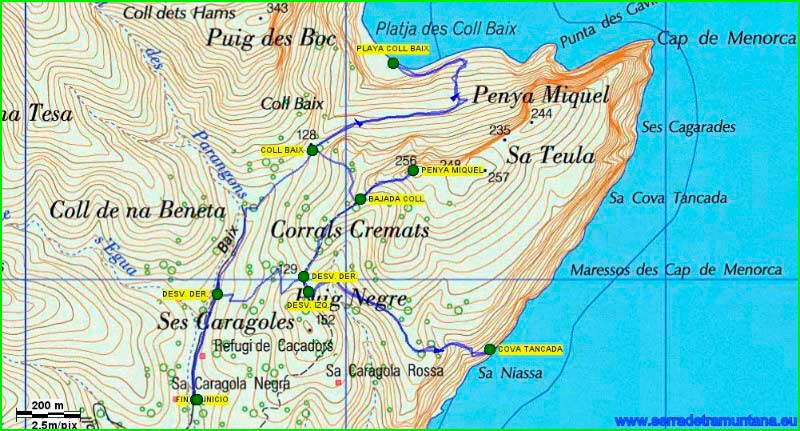 track Camí de la Muntanya - Sa Cova Tancada en Baleares