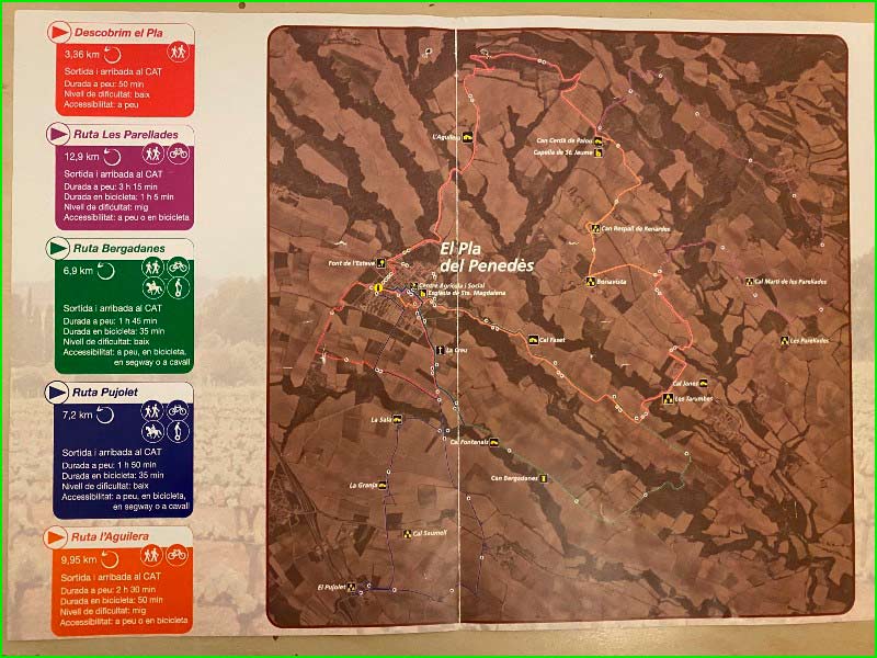 ruta por Santa Fe del Penedès, Barcelona