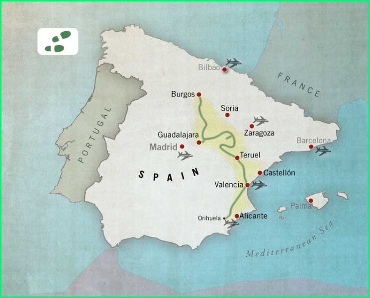 track Camino del Cid - El Destierro: Vivar del Cid - Atienza en Burgos