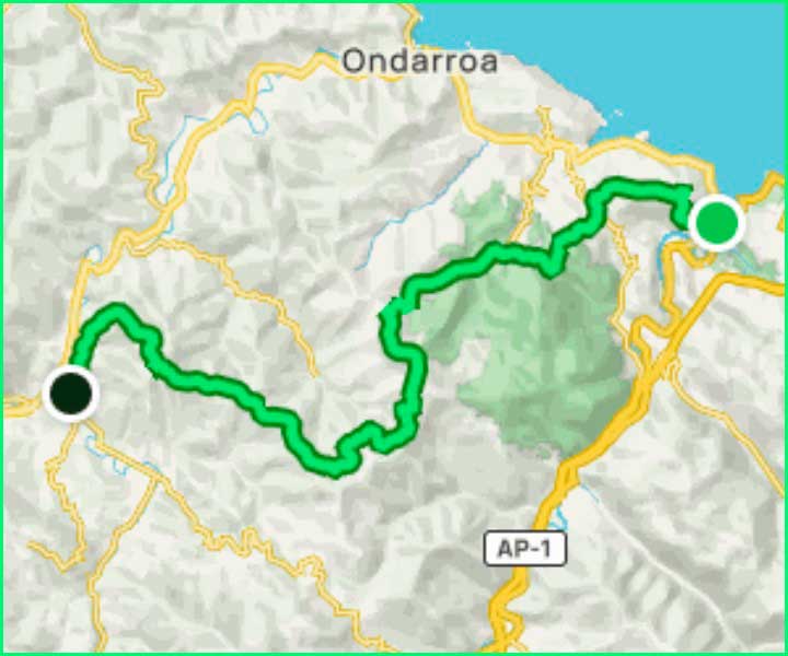 ruta Camino del Norte: Deba a Markina Xemien en Guipúzcoa