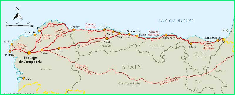 ruta Camino del Norte en Vizcaya