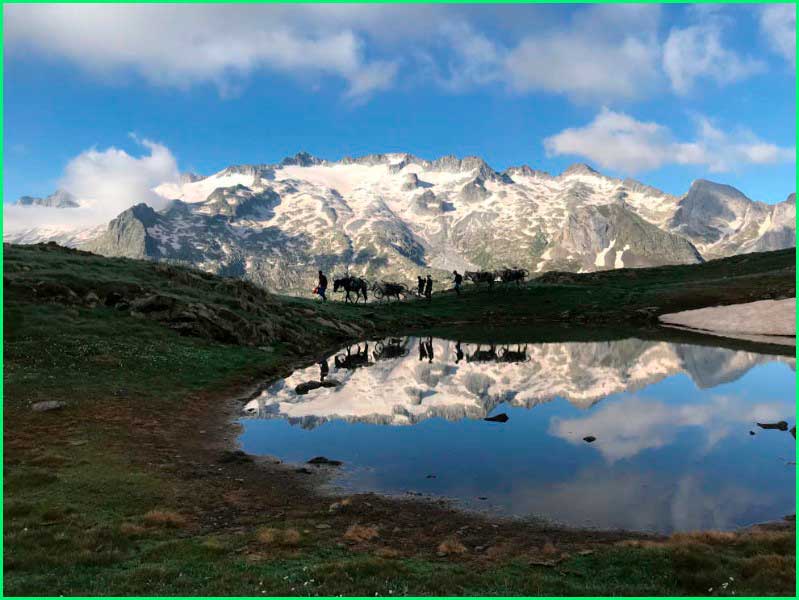 Parque nacional de los Pirineos en Huesca