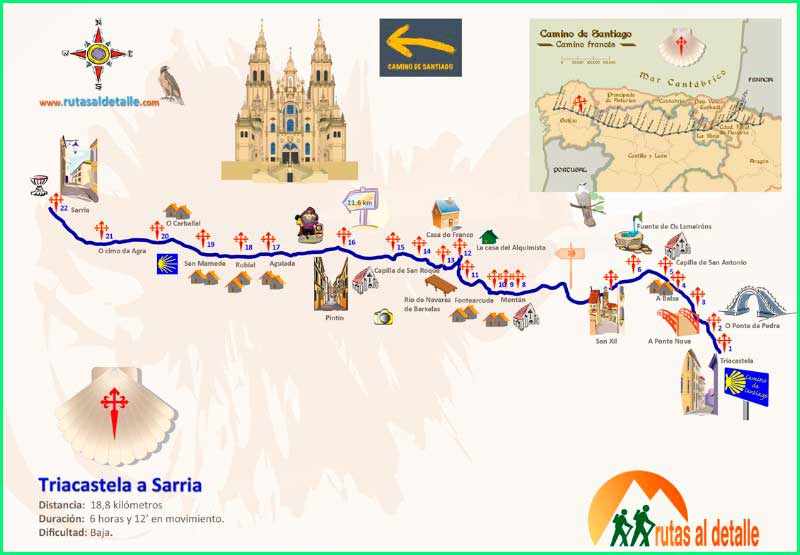 ruta Camino Francés: Laguna de Castilla - Triacastela en Lugo