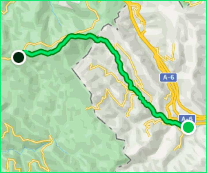ruta Camino Francés: Las Herrerías de Valcarce - Liñares en León
