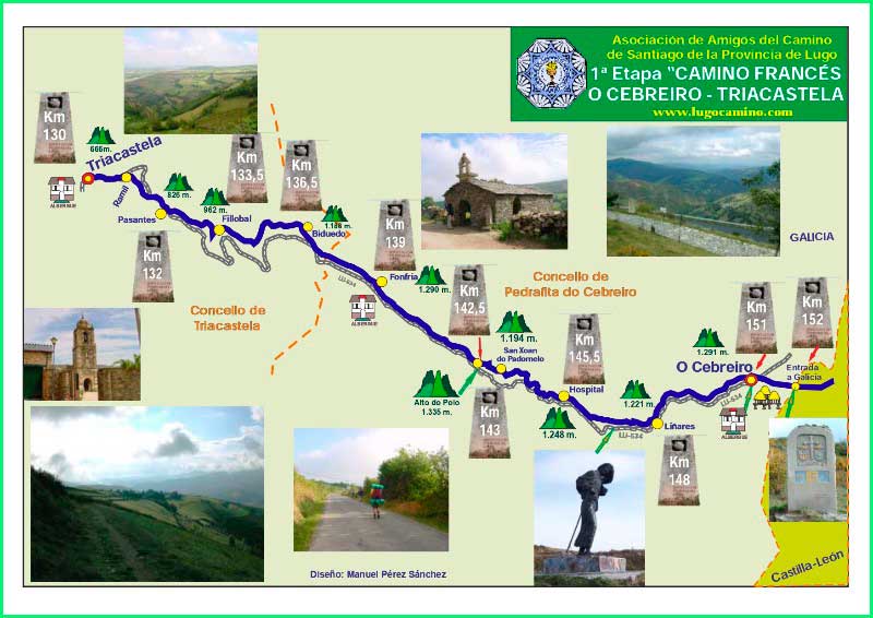 track Camino Francés: O Cebreiro - Triacastela en Lugo