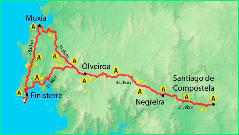 track Camino Francés: Pamplona - Finisterra en Navarra