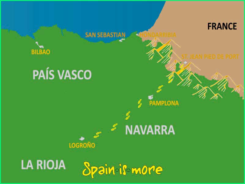 ruta Camino Francés: Pamplona - Logroño en Navarra