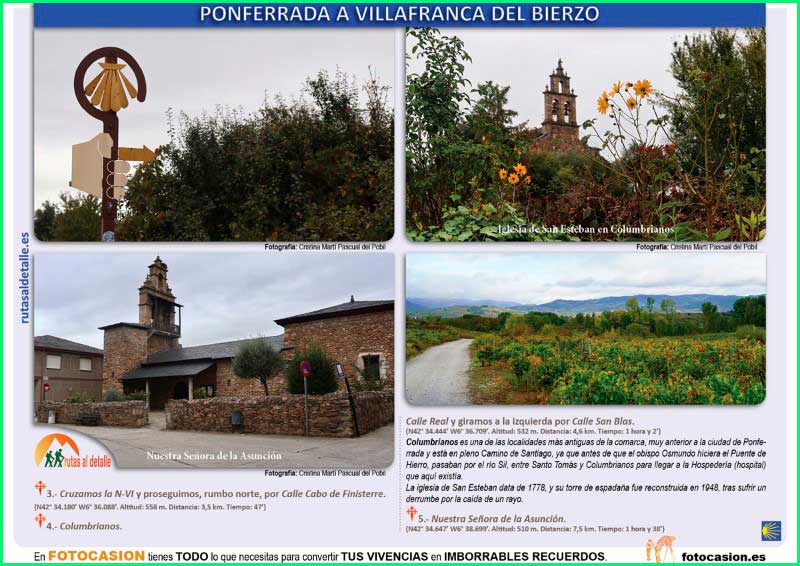ruta Camino Francés: Ponferrada - Villafranca del Bierzo en León