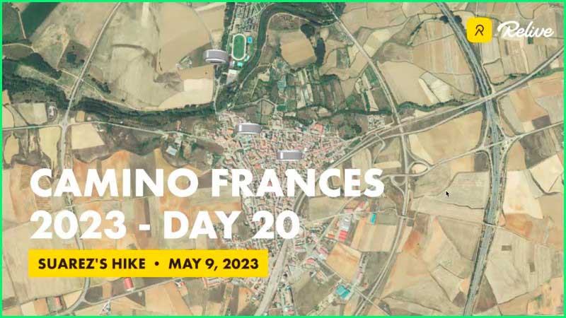 track Camino Francés: Sahagún - El Burgo Ranero en León