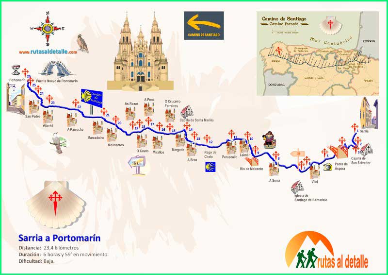 ruta Camino Francés: Sarria - Gonzar en Lugo