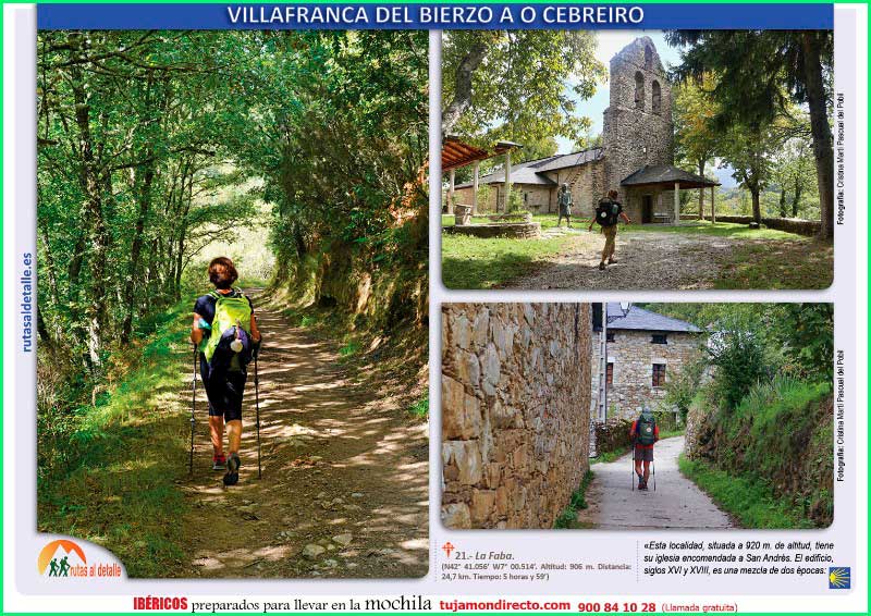 ruta Camino Francés: Villafranca - O Cebreiro en León